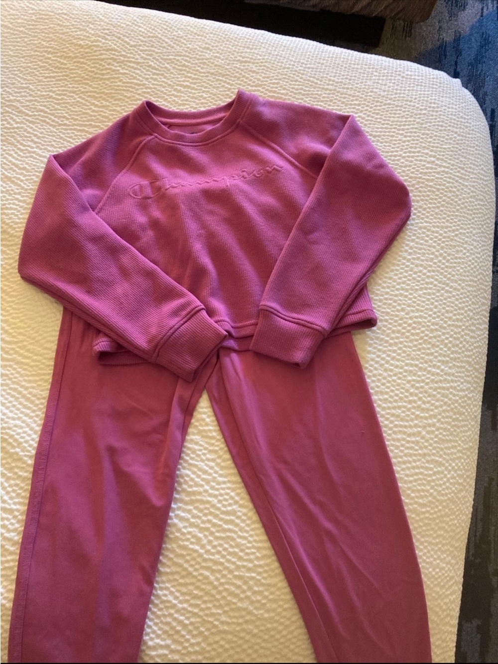 Champion Girls Fuchsia Crewneck Pajama Set